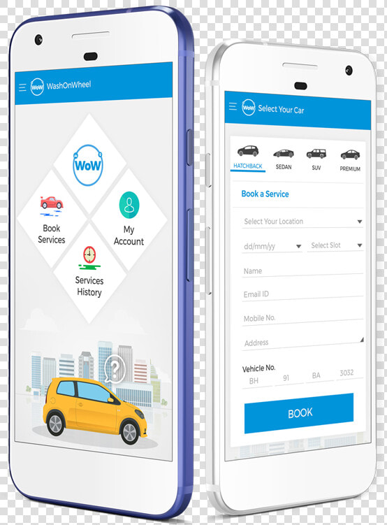 Transparent Car Wash Png   Car Wash App Ui  Png DownloadTransparent PNG