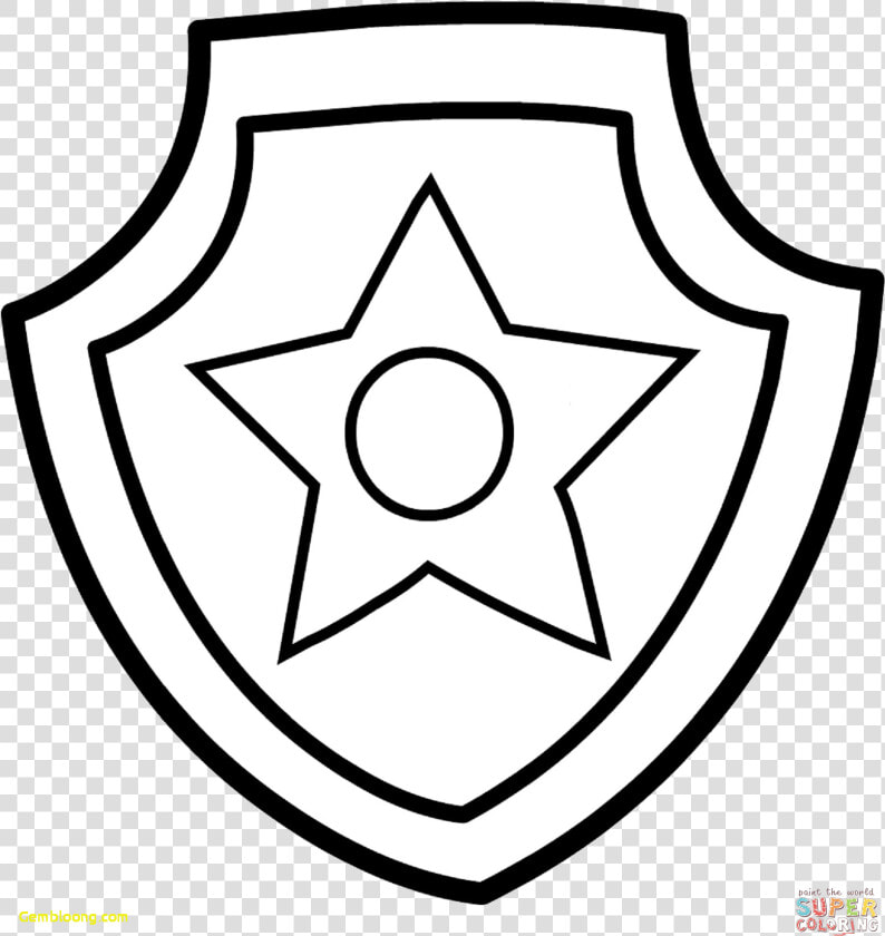 Paw Patrol How To Draw Marshall From Wondeful Chase   Paw Patrol Coloring Pages Badges  HD Png DownloadTransparent PNG