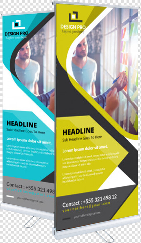 Double Sided Roller Banner   Flyer  HD Png DownloadTransparent PNG