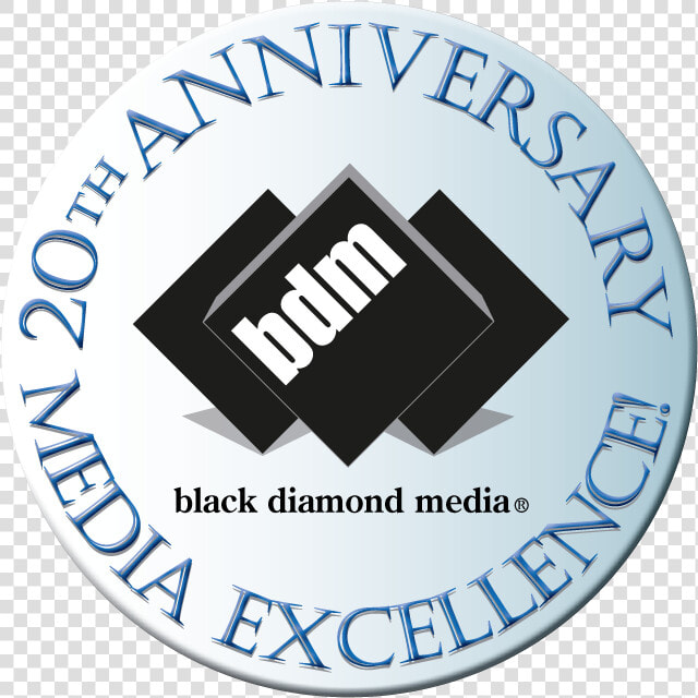 Black Diamond Media 20th Anniversary Logo   Emblem  HD Png DownloadTransparent PNG