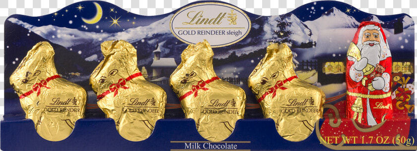 Lindt Chocolate Santa Sleigh 50g   Png Download   Gold Medal  Transparent PngTransparent PNG