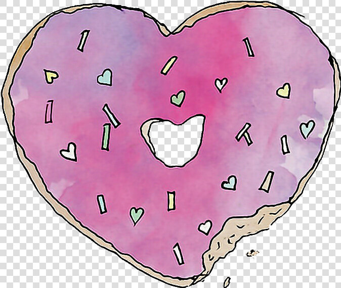 Heart Cool Transparent Tumblr Donuts Png Heart Cool   Png Donut  Png DownloadTransparent PNG