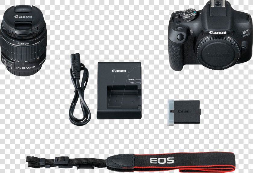 Dslr Camera  Eos 2000d  18 55  Battery Kit Canon 2728c010   Canon Eos 1500d Dslr Camera Kit  HD Png DownloadTransparent PNG