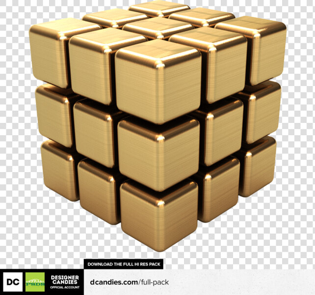 Banner Stock Cube Transparent Gold   Golden Rubiks Cube Background  HD Png DownloadTransparent PNG