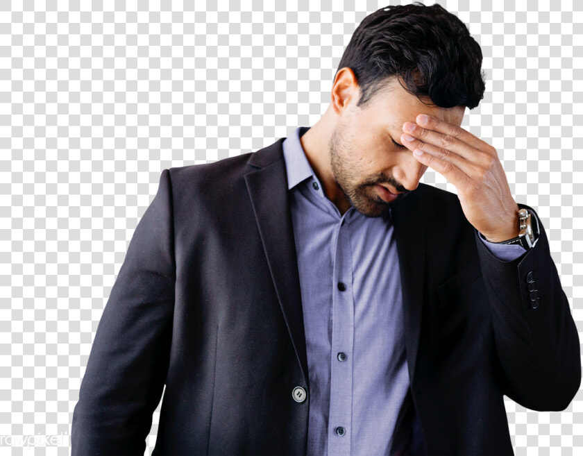 Sad Unhappy Guy Png Clipart   Stressed Businessman Png  Transparent PngTransparent PNG