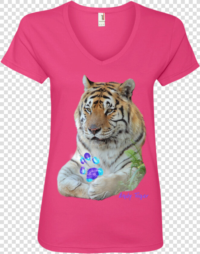 Andy Tiger Paw Print Ladies   Siberian Tiger  HD Png DownloadTransparent PNG