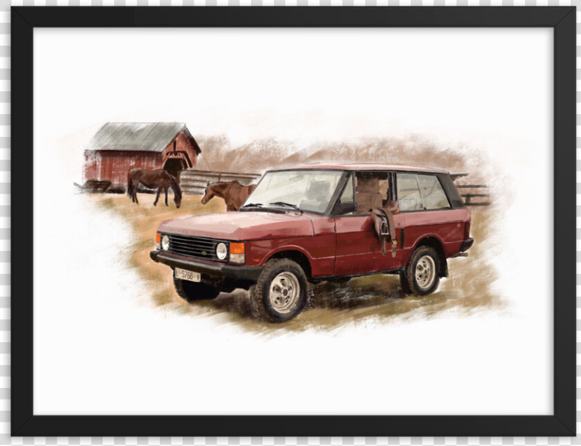 Range Rover Classic Mockup Transparent Transparent   Off road Vehicle  HD Png DownloadTransparent PNG