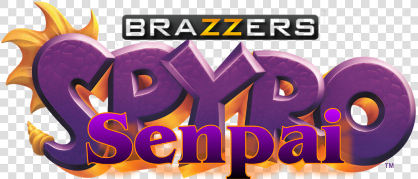  brazzers  spyrothedragon  senpai   Graphic Design  HD Png DownloadTransparent PNG