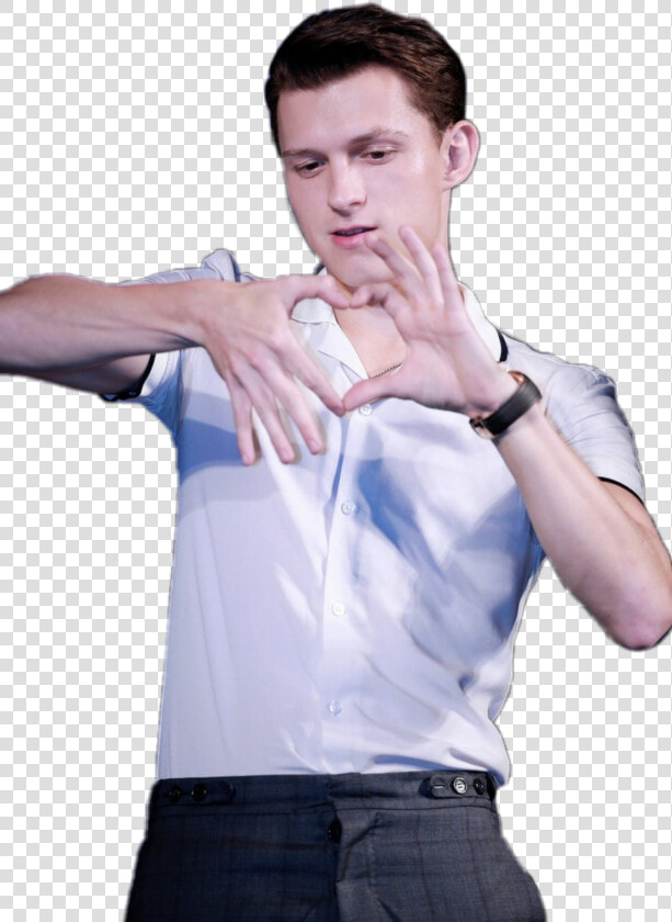  tomholland  tom  holland  heart  spiderman  cute  model   Tom Holland  HD Png DownloadTransparent PNG