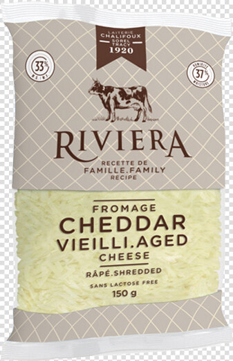 Maison Riviera Shredded Aged Cheddar 150 G  HD Png DownloadTransparent PNG