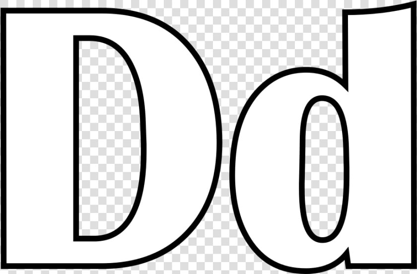 The Letter D Coloring Pages   Uppercase And Lowercase D  HD Png DownloadTransparent PNG