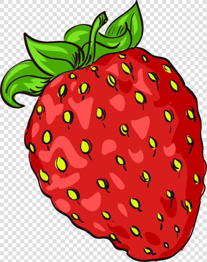 Clip Art Fruit Cartoon Images   Strawberry Fruit Cartoon Hd  HD Png DownloadTransparent PNG