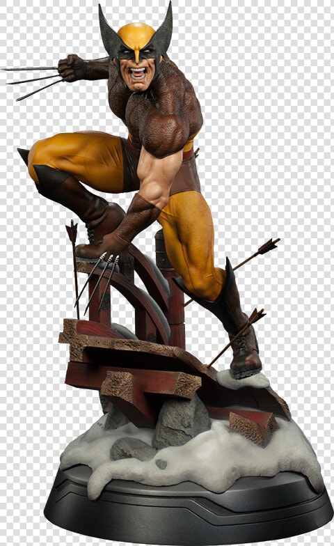 Statua Wolverine Brown Costume  HD Png DownloadTransparent PNG