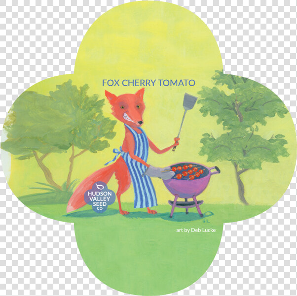 Fox Cherry Tomato Quatrefoil   Fox Grill  HD Png DownloadTransparent PNG