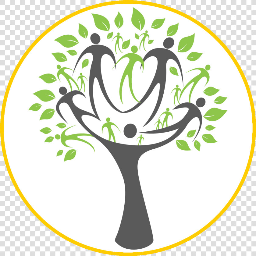 Flourish Healthy Families   Family Tree Made Of People  HD Png DownloadTransparent PNG