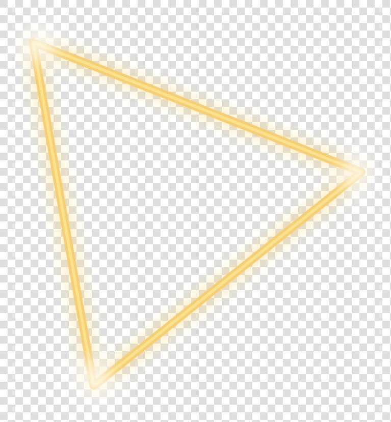  freetoedit  neon  triangle  yellow  glow  frame  border   Triangle  HD Png DownloadTransparent PNG