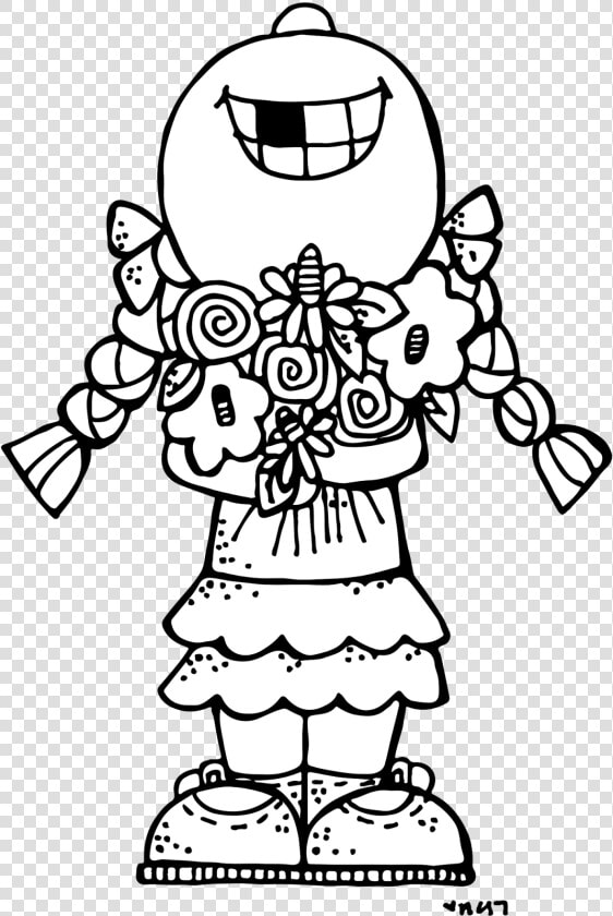 Really Cute Coloring Pages Many Interesting Cliparts   Melonheadz Clipart Black And White  HD Png DownloadTransparent PNG