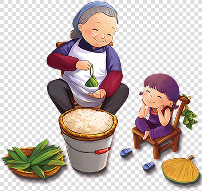 Grandma Bag Dumplings Dragon Boat Festival Png   Zongzi  Transparent PngTransparent PNG