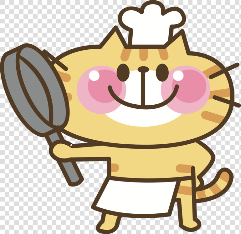 Cartoon smile line   料理 する 猫 イラスト  HD Png DownloadTransparent PNG