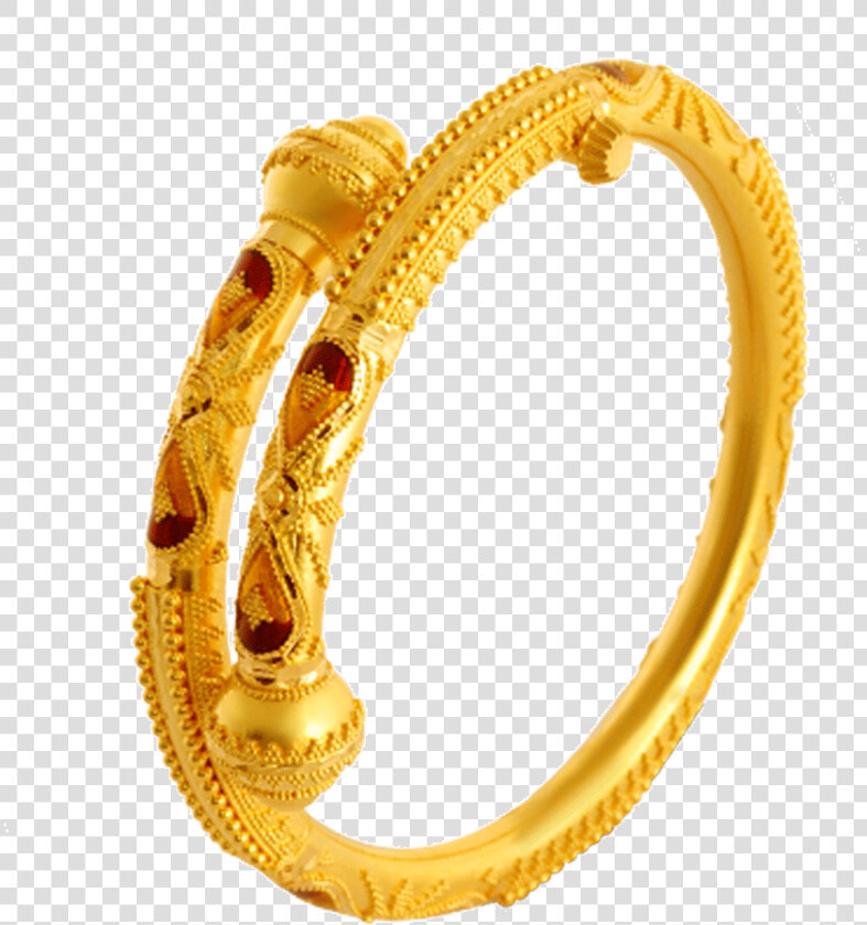 22kt Yellow Gold Bangle For Women   Gold Bangles For Women  HD Png DownloadTransparent PNG