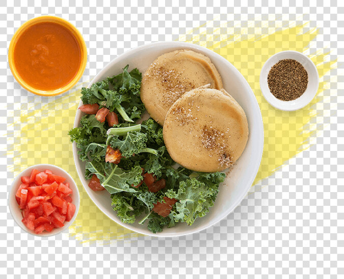 Kale  amp  Pinto Bean Pupusa   Cherry Tomatoes  HD Png DownloadTransparent PNG