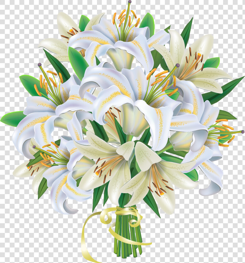 Clipart Fall Bouquet   Lily Flower Bouquet White  HD Png DownloadTransparent PNG