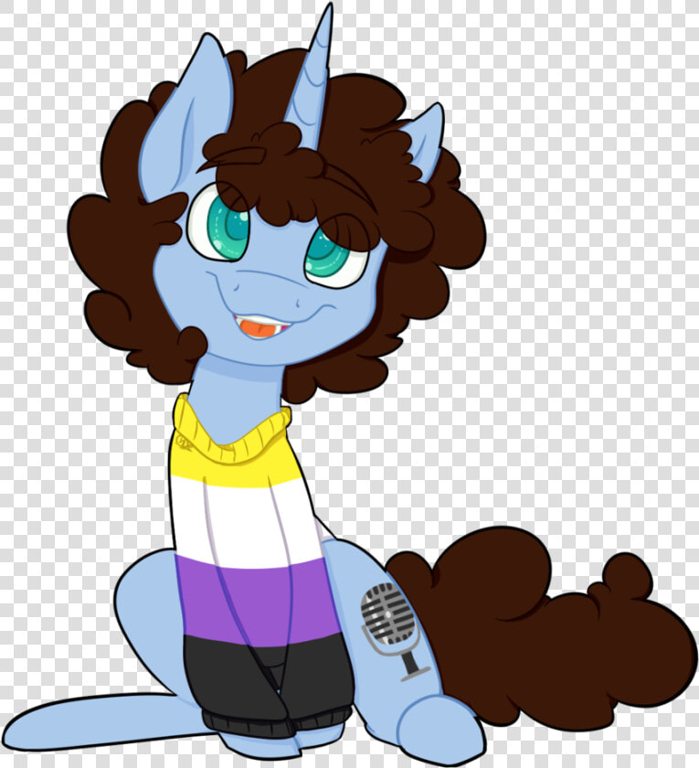 Xenovie  Nonbinary  Nonbinary Flag  Nonbinary Sweater    Cartoon  HD Png DownloadTransparent PNG