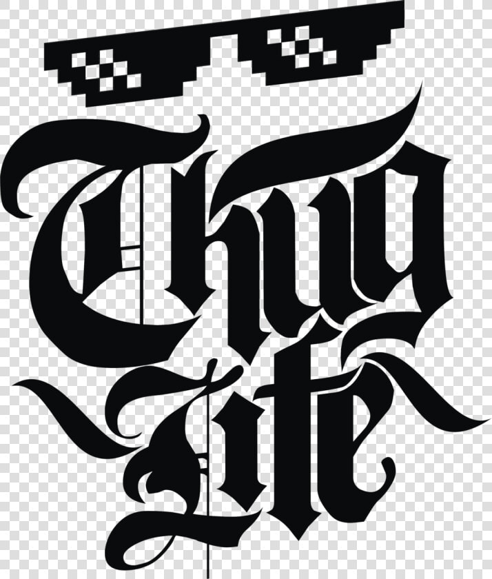 Fonts Drawing Thug   Emblem Of Thug Life  HD Png DownloadTransparent PNG