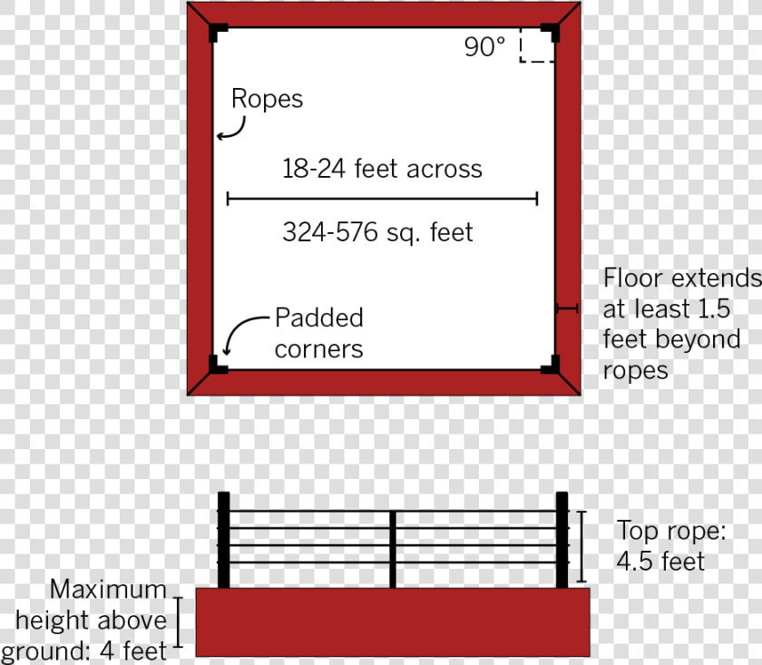 Octagon Vs Boxing Ring Size  HD Png DownloadTransparent PNG