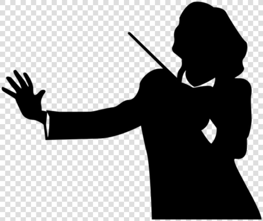 Silhouette Music Conductor  HD Png DownloadTransparent PNG