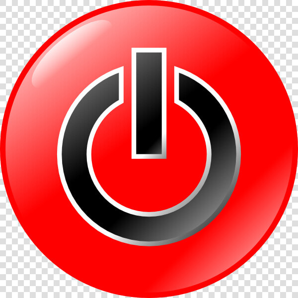 Red Black Power Button Symbol Icon   Boton Apagar Y Encender  HD Png DownloadTransparent PNG