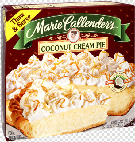 Marie Callender  39 s Coconut Cream Pie Frozen  HD Png DownloadTransparent PNG