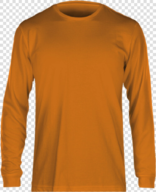 Fan Cloth Long Sleeve Tee Orange   Long sleeved T shirt  HD Png DownloadTransparent PNG