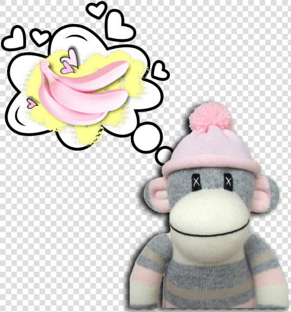  sockmonkey  monkey  bananas  fabric  pets  amp  Animals   Cartoon  HD Png DownloadTransparent PNG