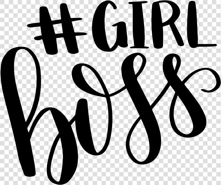 Hand Lettered Girl Boss Print Cut File   Girl Boss  HD Png DownloadTransparent PNG