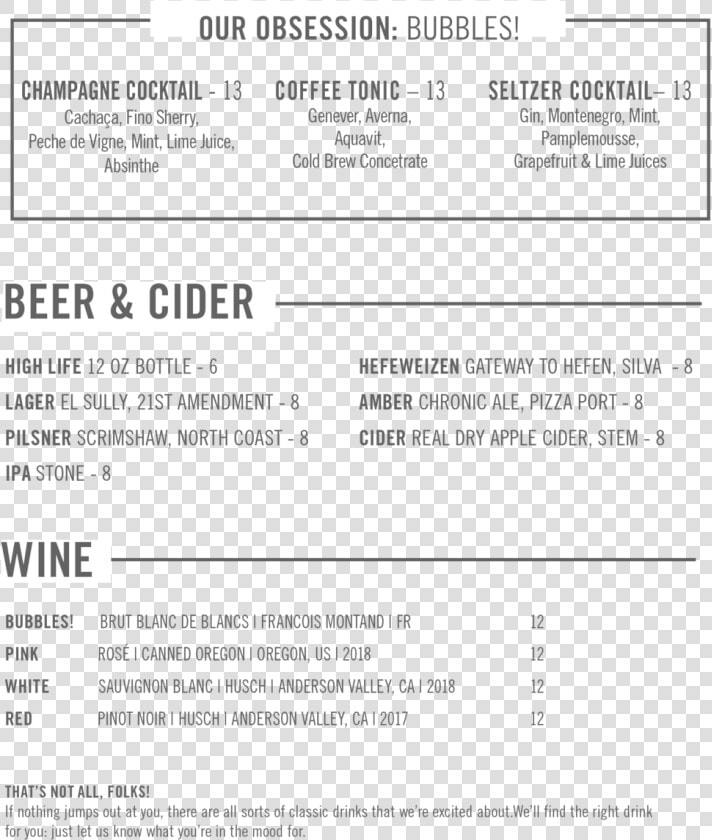 013 Tnc Drinks Menu 3   Back To Mine New Order  HD Png DownloadTransparent PNG