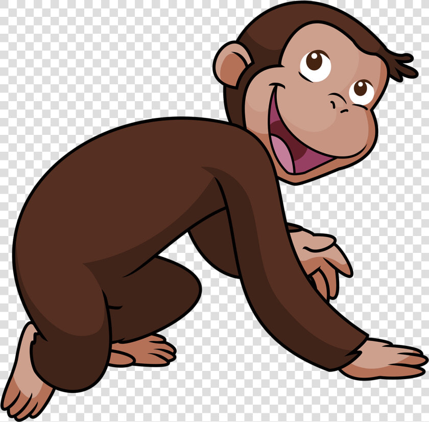 Transparent Cartoon Monkey Png   Brown Monkey Cartoon Clipart Cute  Png DownloadTransparent PNG