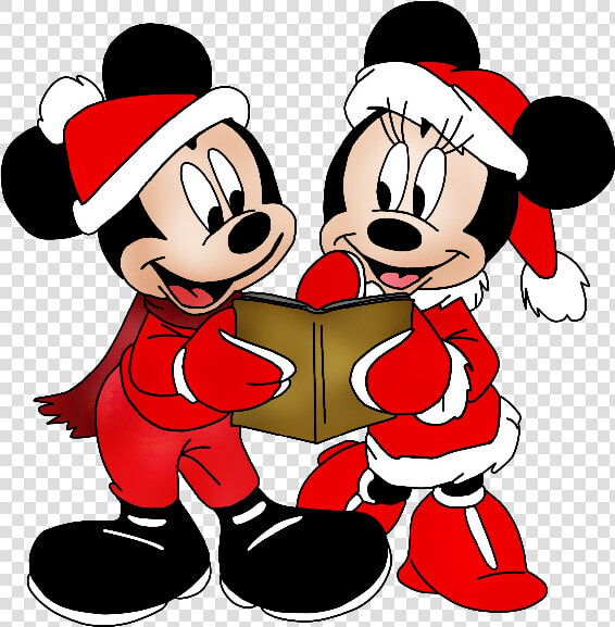 Minnie Mouse Christmas  Mickey Minnie Mouse  Disney   Mickey And Minnie Christmas Clipart  HD Png DownloadTransparent PNG