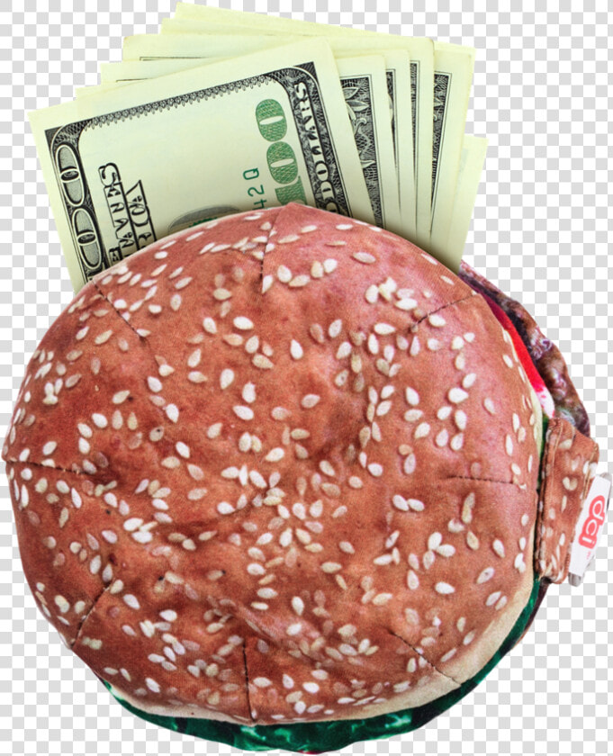 Yummypocket Hamburger With Dollar Bills   Cash  HD Png DownloadTransparent PNG