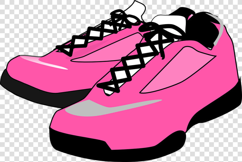 Shoes  Boots  Pink  Lace  Fastened  Tied  Leather   Shoes Clip Art  HD Png DownloadTransparent PNG