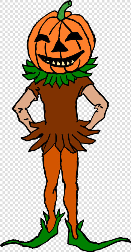 Pumpkin Boy Color Version Clip Arts   Cartoon Pumpkin Head Boy  HD Png DownloadTransparent PNG