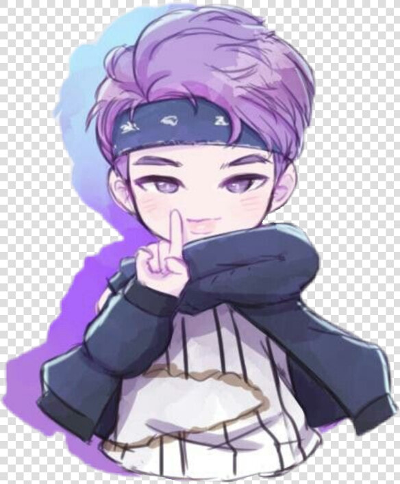 Transparent Rapmon Png   Bts Drawing Chibi Rm  Png DownloadTransparent PNG