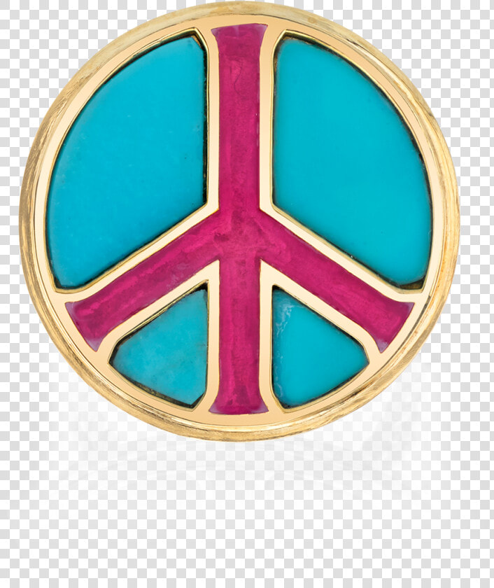 Turquoise Peace Sign Ring   Peace Symbols  HD Png DownloadTransparent PNG