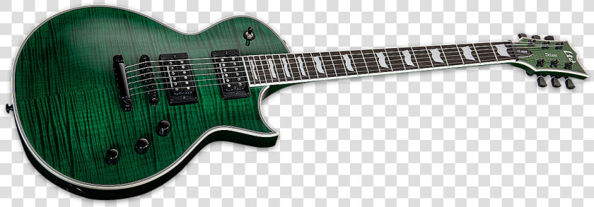 Esp Ltd Ec 1000fm See Thru Green Flame Maple Seymour   Esp Ltd Ec 1000 Deluxe  HD Png DownloadTransparent PNG