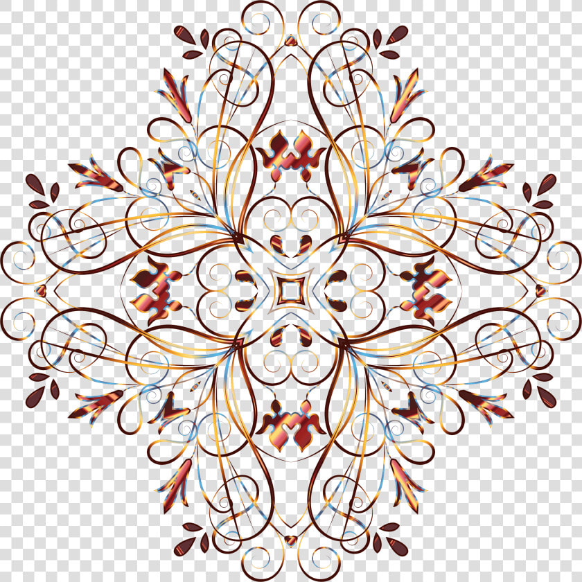 Flourishy Floral Design 11 Variation 4 No Background  HD Png DownloadTransparent PNG