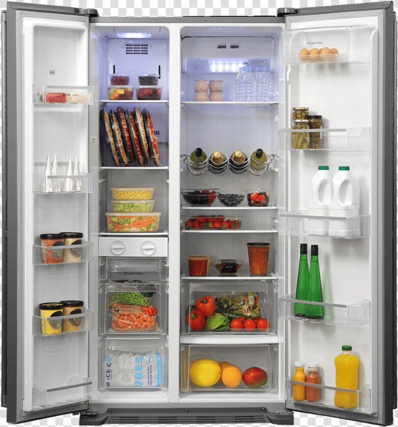 Russel Hobbs Open Fridge   Russell Hobbs American Fridge Freezer  HD Png DownloadTransparent PNG