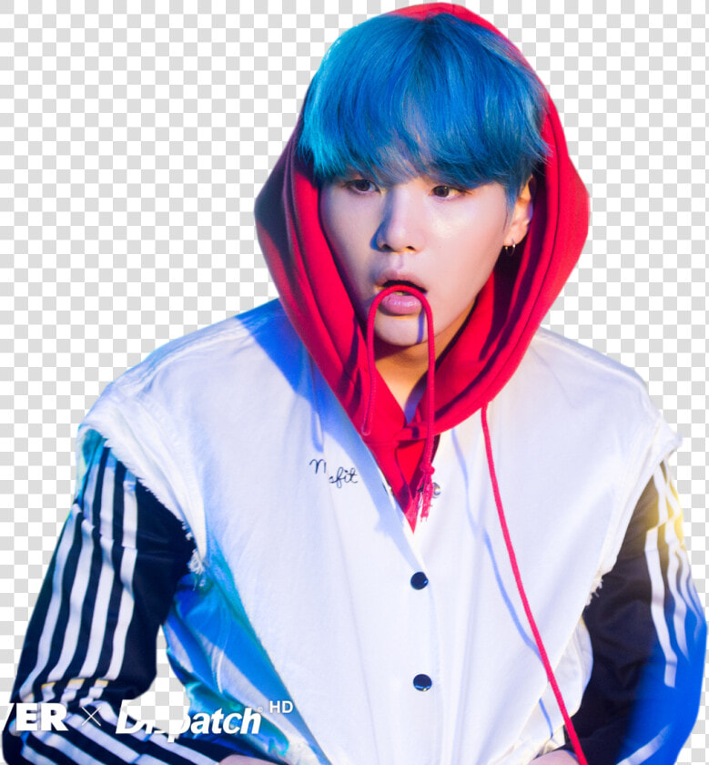 Suga Minyoongi Yoongi Btssuga Bts Agustd   Bts Suga Blue Hair  HD Png DownloadTransparent PNG