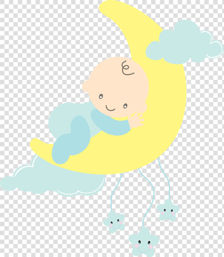 Bebé Para Baby Shower En La Luna   Bebe Para Colorear Baby Shower  HD Png DownloadTransparent PNG