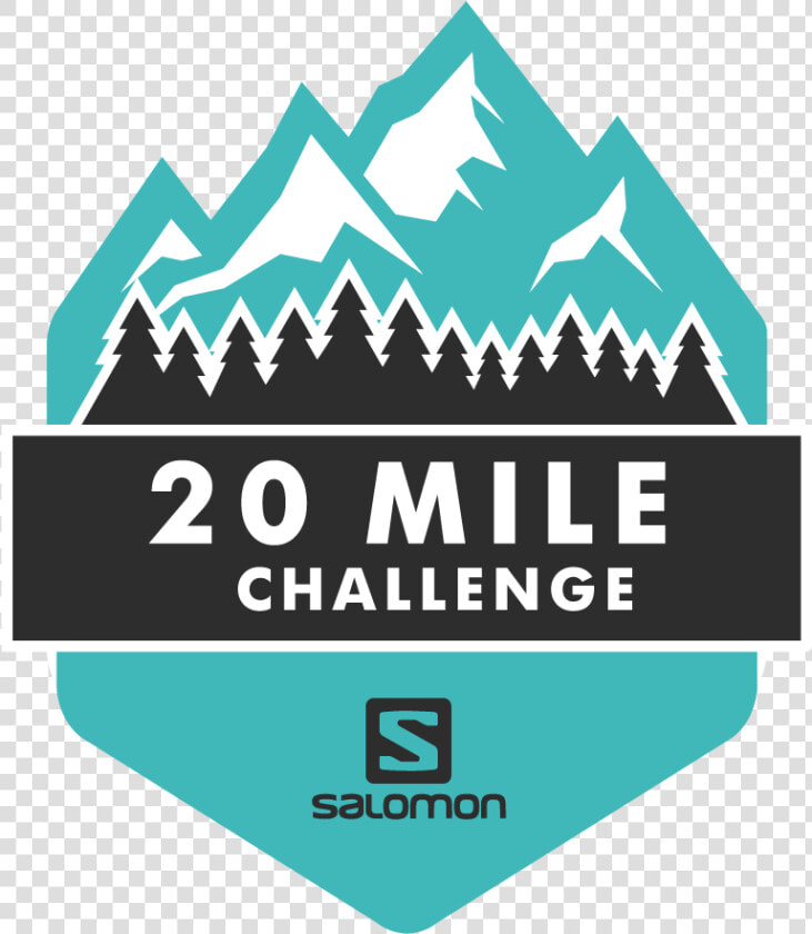 The Salomon 20 Mile Challenge Logo   Graphic Design  HD Png DownloadTransparent PNG