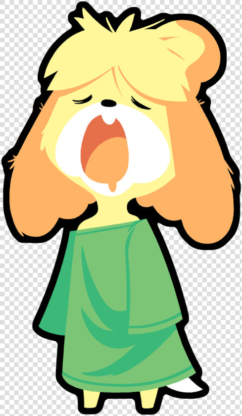 Animal Crossing Isabelle Sleepy  HD Png DownloadTransparent PNG